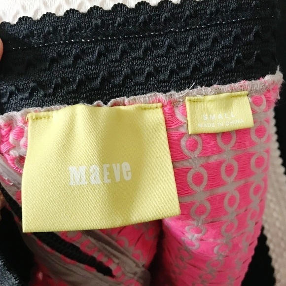 Maeve for Anthropologie Ballad Swing Skirt Size Small Pink/Tan Cocktail Party - Picture 10 of 11